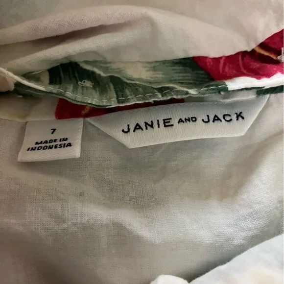 Janie and Jack Girls Floral Gauze Dress - Picture 3 of 8